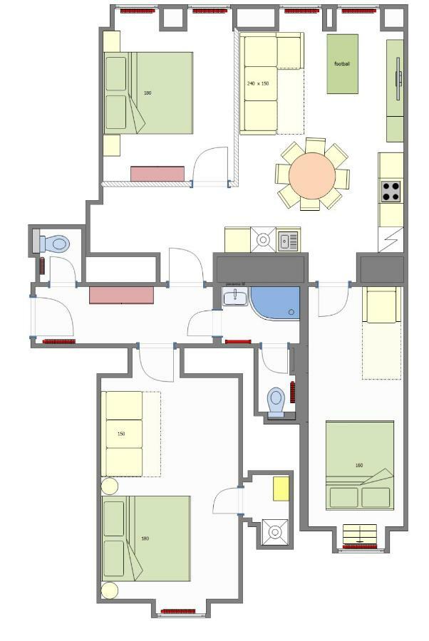 3Bdr Ruterra Apt With Table Football 프라하 외부 사진